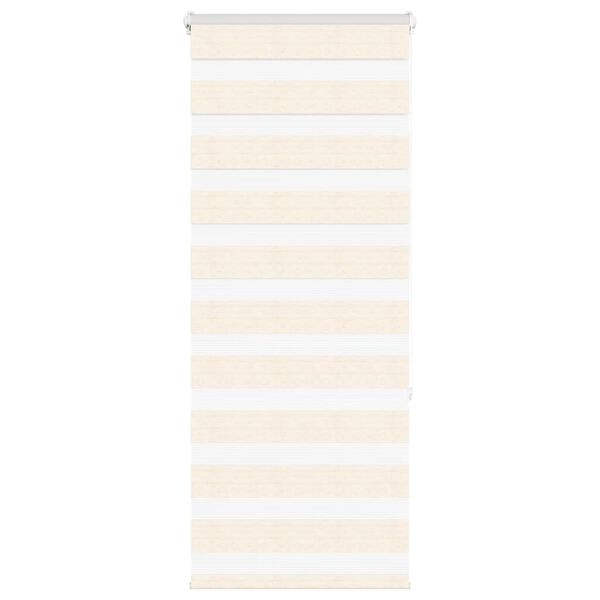 vidaXL Zebra Blind Marble Beige 65x150 cm Fabric Width 60.9 cm Polyester
