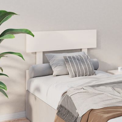 vidaXL Bed Headboard White 78.5x3x81 cm Solid Wood Pine