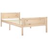 vidaXL Bed Frame without Mattress with 2 Drawers Solid Wood 100x200 cm