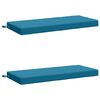 vidaXL Bench Cushions SOEST 2 pcs 100% Polyester Light Blue