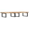 vidaXL Basin Shelf Wall Mounted Steel and Solid Wood Acacia