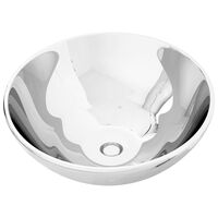 vidaXL Wash Basin 32.5x14 cm Ceramic Silver