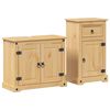 vidaXL 2 Piece Bathroom Furniture Set Corona Solid Wood Pine