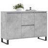vidaXL Sideboard Concrete Grey 101.5x35x70 cm Engineered Wood