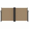 vidaXL Retractable Side Awning Taupe 120x1200 cm