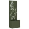 vidaXL Garden Privacy Screen Olive green 50 x 150 cm Cold-rolled steel