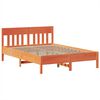 vidaXL Bed Frame without Mattress Wax Brown 160x200 cm Solid Wood Pine