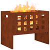 vidaXL Fire Pit Brown 50 x 30 x 40 cm Steel