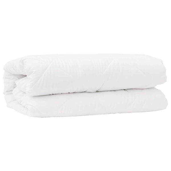 vidaXL Duvet Set with Pillow 2 pcs White Microfibre