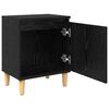 vidaXL Bedside Cabinet Black Oak 40 x 30 x 50 cm Engineered Wood