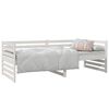 vidaXL Day Bed without Mattress White 80x200cm Solid Wood Pine