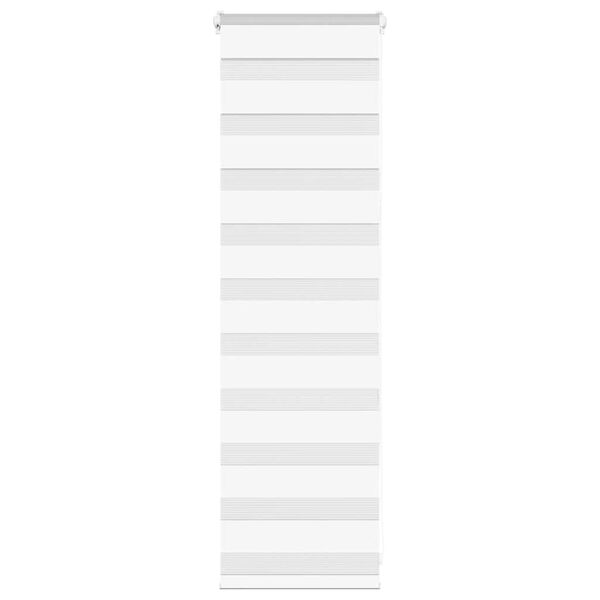 vidaXL Zebra Blind White 50x100 cm Fabric Width 45.9 cm Polyester