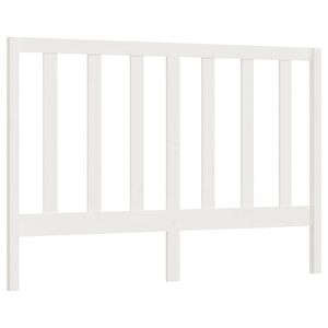 vidaXL Bed Headboard White 146x4x100 cm Solid Wood Pine