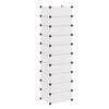 vidaXL Interlocking Shoe Organiser with 10 Compartments White