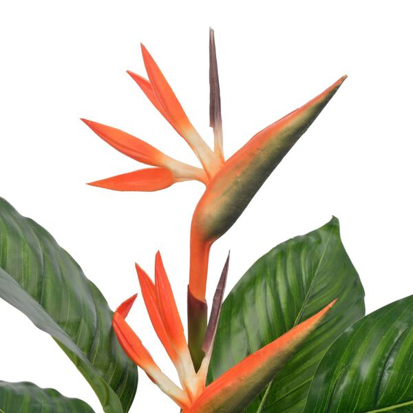 vidaXL Artificial Plant Strelitzia with Pot Red 100 cm