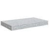 vidaXL Wall Shelf | Concrete grey | Honeycomb MDF, metal | Small