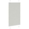 vidaXL Pleated Blind Light Grey 70x150 cm Fabric Width 69.4 cm Polyester
