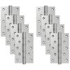 vidaXL Hinge 8 pcs 130 x 75 x 13 mm Silver Steel
