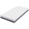 vidaXL Mattress White and Grey 120 x 200 cm Memory Foam