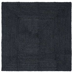 vidaXL Area Rug Dark Grey 240 x 240 cm Jute