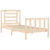 vidaXL Bed Frame without Mattress Single Solid Wood Pine