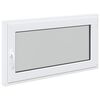 vidaXL Basement Window RISOR 110 x 70 cm PVC and Glass White