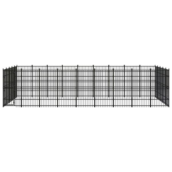 vidaXL Outdoor Dog Kennel Steel 41.47 m&sup2;