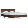 vidaXL Bed Frame without Mattress Brown Oak 160x200 cm