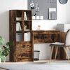 vidaXL Desk with Drawer 2 pcs Smoked Oak