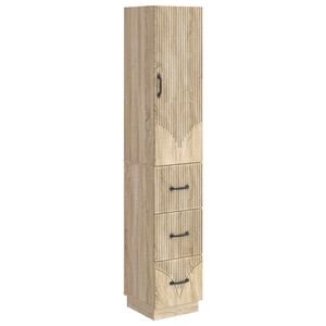 vidaXL Cabinet Set 2 pcs 33 x 34.5 x 87 cm Engineered Wood Sonoma Oak