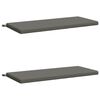 vidaXL Bench Cushions SOEST 2 pcs 100% Polyester Grey 110 x 50 x 5 cm