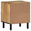 vidaXL Bedside Cabinet 40x33x46 cm Solid Wood Mango