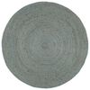 vidaXL Handmade Rug Jute Round 180 cm Olive Green