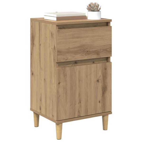 vidaXL Bedside Cabinet with Drawer 2 pcs Artisan Oak 40 x 35 x 70 cm