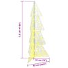 vidaXL Christmas Tree with 100 LEDs Warm White 120 cm Acrylic