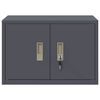 vidaXL Storage Cabinet Anthracite 60 x 40 x 40 cm Steel