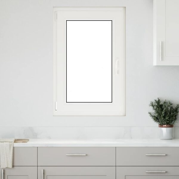 vidaXL Basement Window "RISOR" 60x80 cm Tilt&Turn DIN Left White