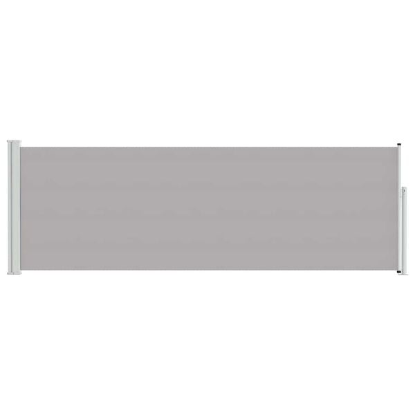 vidaXL Patio Retractable Side Awning 100x300 cm Grey