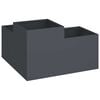 vidaXL Garden Planter Anthracite 80 x 80 x 48 cm Steel