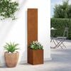 vidaXL Garden Privacy Screen Rusty 32 x 140 cm Weathering steel