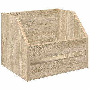 vidaXL Vinyl Album Box Sonoma Oak 38 x 30 x 29 cm Engineered Wood