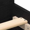 vidaXL Bed Frame without Mattress Black Oak 180x200 cm Engineered Wood
