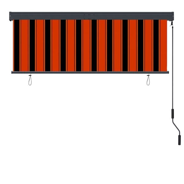 vidaXL Outdoor Roller Blind 160x250 cm Orange and Brown
