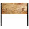 vidaXL Headboard 120 cm Solid Wood Mango and Iron