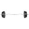 vidaXL Curl Bar with Weights 30kg