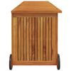 vidaXL Garden Storage Box with Wheels 150x50x58 cm Solid Wood Acacia