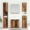 vidaXL Bathroom Furniture Set with Door 5 pcs Old Wood Engineered Wood