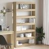 vidaXL Book Cabinet Sonoma Oak 100 x 30 x 198 cm Engineered Wood