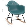 vidaXL Rocking Chair Turquoise PP