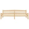 vidaXL Bed Frame without Mattress with 4 Drawers Solid Wood 200x200 cm